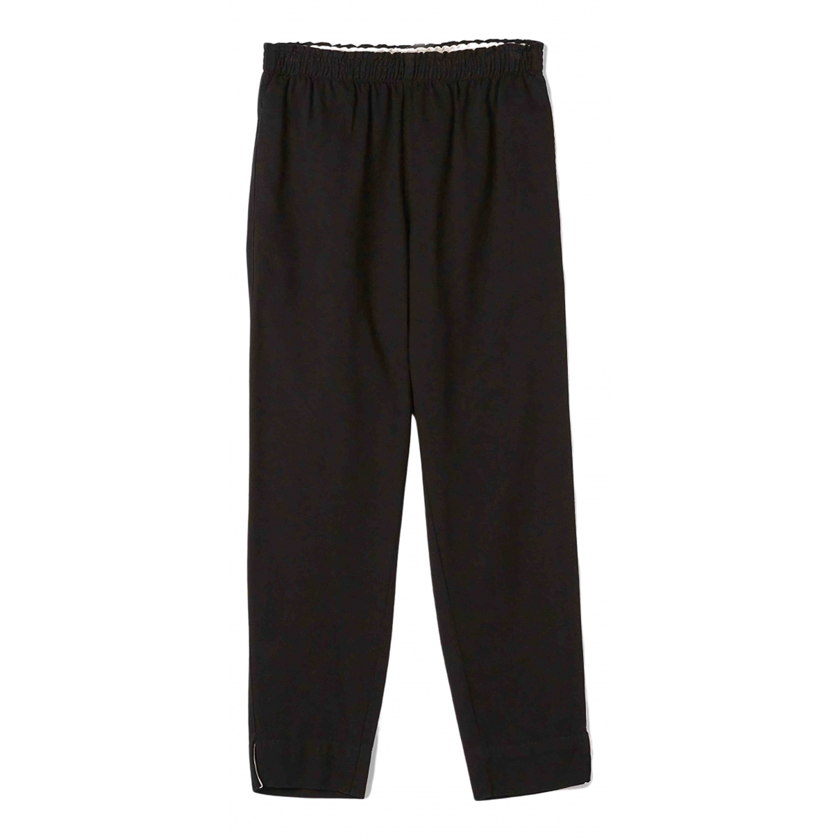 Straight pants Bassike Black size 00 0 